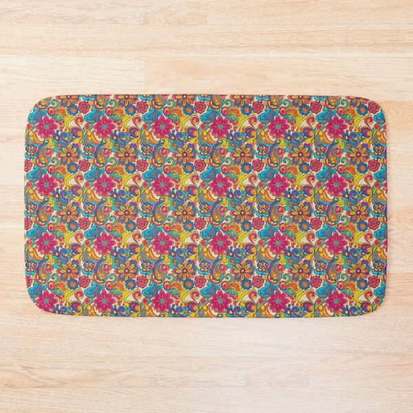 Item preview, Groovy 60s flowers & Swirls repeat pattern designed and sold by Printfantasia .