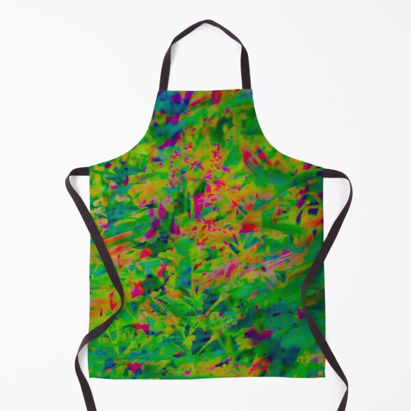 Item preview, A highly stylized, multi-colored abstract where leaves are rendered in neon greens, purples, and reds. designed and sold by AbulailArt.