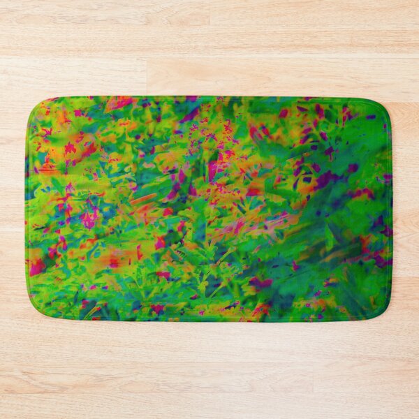 Item preview, A highly stylized, multi-colored abstract where leaves are rendered in neon greens, purples, and reds. designed and sold by AbulailArt.