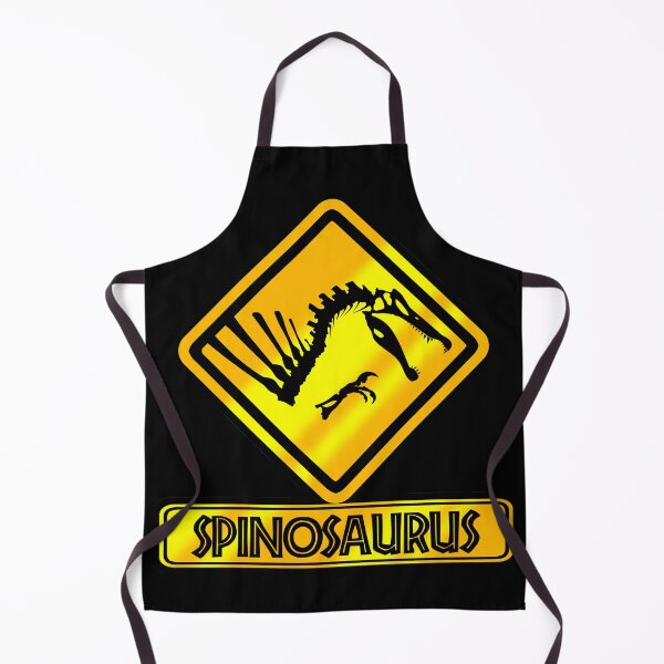 Item preview, Spinosaurus Crossing Sign – Dinosaur Skeleton Warning Design designed and sold by Grimtech Workshop.