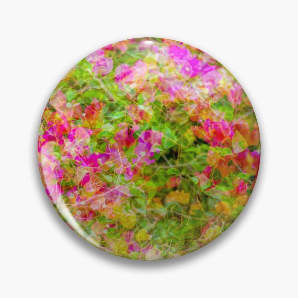 Item preview, Dreamy Multiple Exposure Abstract of Pink and Orange Bougainvillea Flowers Creating a Vibrant Floral Tapestry designed and sold by AbulailArt.