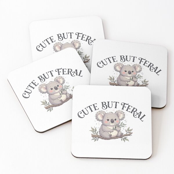 Item preview, Cute But Feral Funny Drop Bear Koala designed and sold by Petzzz.