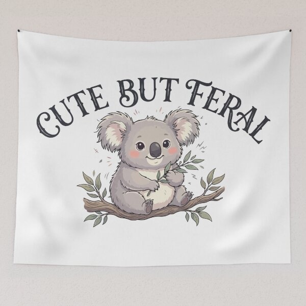 Item preview, Cute But Feral Funny Drop Bear Koala designed and sold by Petzzz.