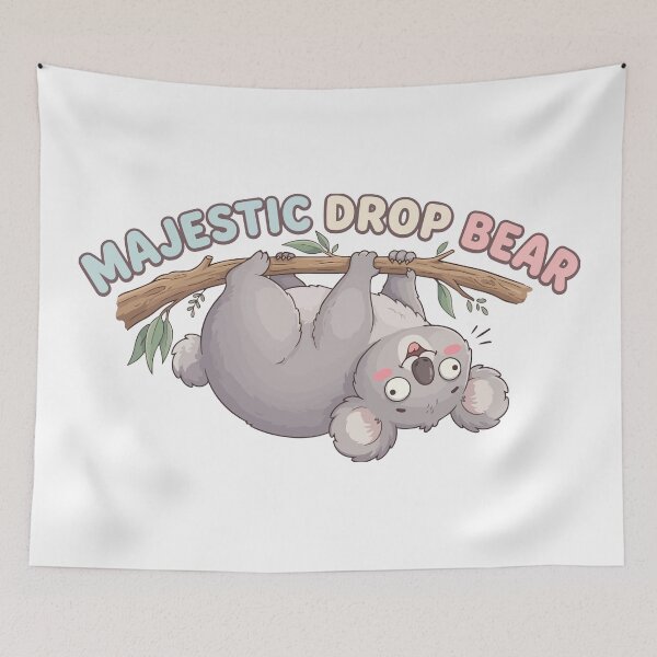 Item preview, Majestic Drop Bear Funny Koala Meme designed and sold by Petzzz.