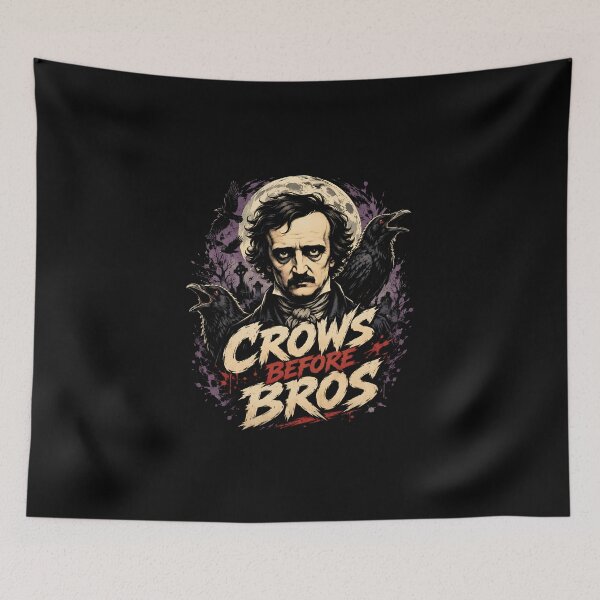 Item preview, Crows Before Bros Edgar Allan Poe Moonlit Raven Art designed and sold by Fenay Designs.