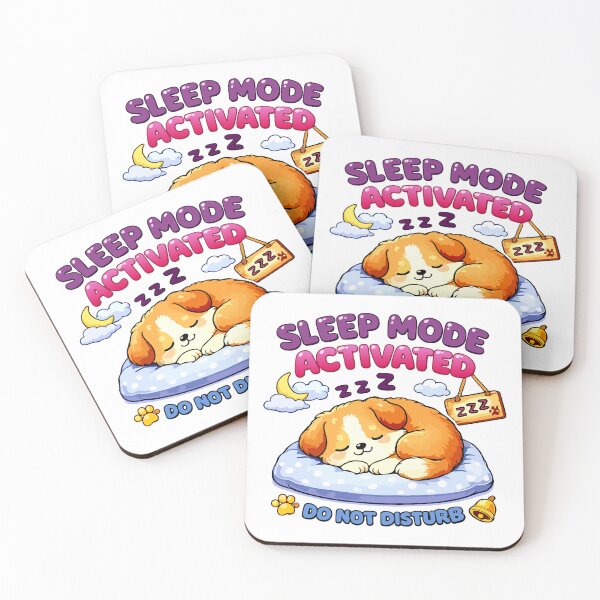 Item preview, Sleep Mode Activated Do Not Disturb Cute Dog Kawaii Sleeping Puppy T-Shirt designed and sold by DarojadNR.
