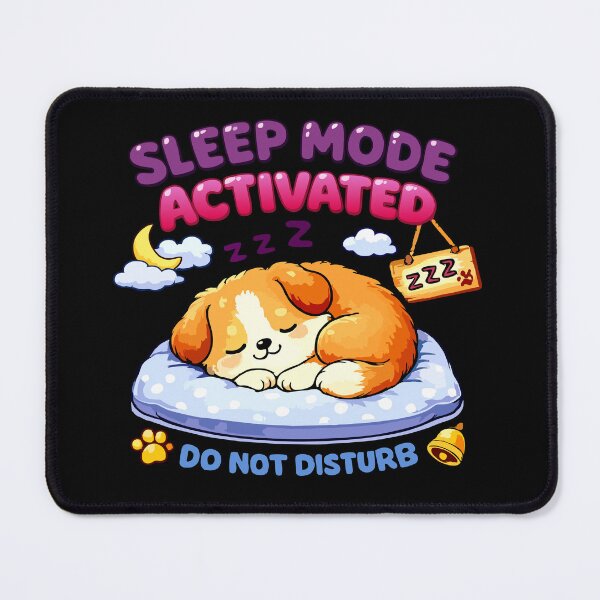 Item preview, Sleep Mode Activated Do Not Disturb Cute Dog Kawaii Sleeping Puppy T-Shirt designed and sold by DarojadNR.