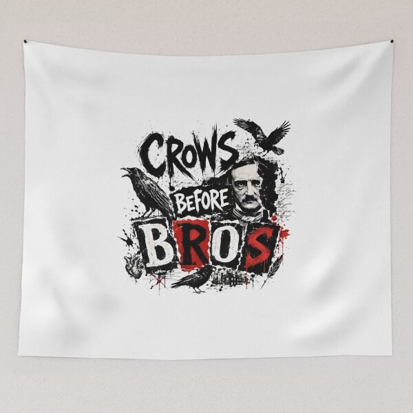Item preview, Crows Before Bros Edgar Allan Poe Grunge Collage designed and sold by Fenay Designs.