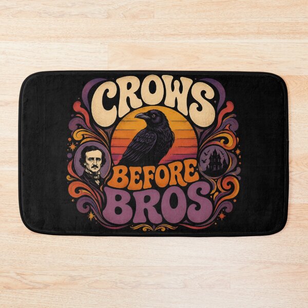 Item preview, Crows Before Bros Edgar Allan Poe Retro Raven Design designed and sold by Fenay Designs.