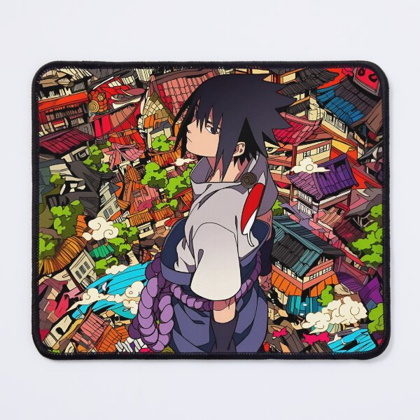 Item preview, Sasuke Uchiha Anime Wallpaper | Retro Manga Shinobi Aesthetic Art Print designed and sold by Dyan4.