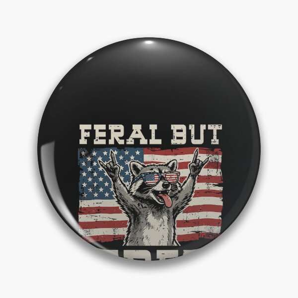 Item preview, Raccoon Feral But Free 4th of July Patriotic Men Women Kids designed and sold by CriseldaBruning.