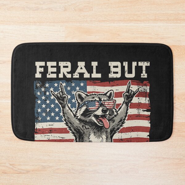 Item preview, Raccoon Feral But Free 4th of July Patriotic Men Women Kids designed and sold by CriseldaBruning.