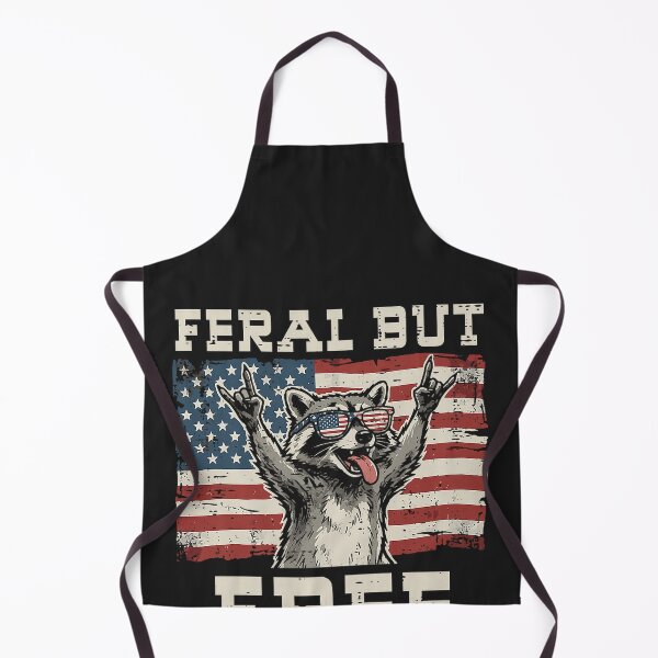 Item preview, Raccoon Feral But Free 4th of July Patriotic Men Women Kids designed and sold by CriseldaBruning.