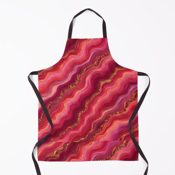 Item preview, Pink Red Marble Waves with Gold Glitter | Luxury Abstract Fluid Art Aesthetic Pattern designed and sold by FeelFreeStore.