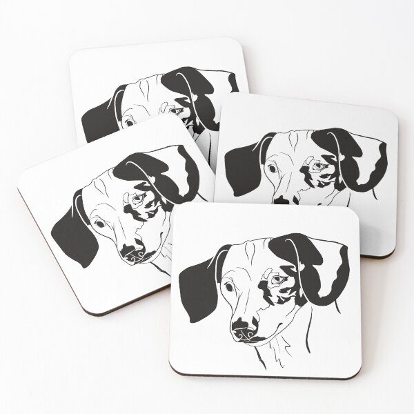 Item preview, Wiener Dog Portrait Black designed and sold by Kaytertrib.