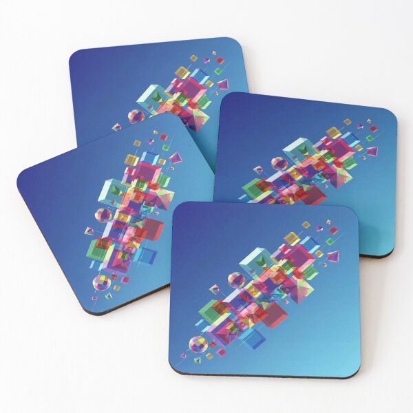 Item preview, Floating geometric color worlds designed and sold by Sigtrix.