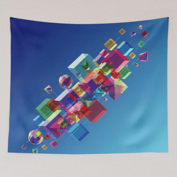 Item preview, Floating geometric color worlds designed and sold by Sigtrix.