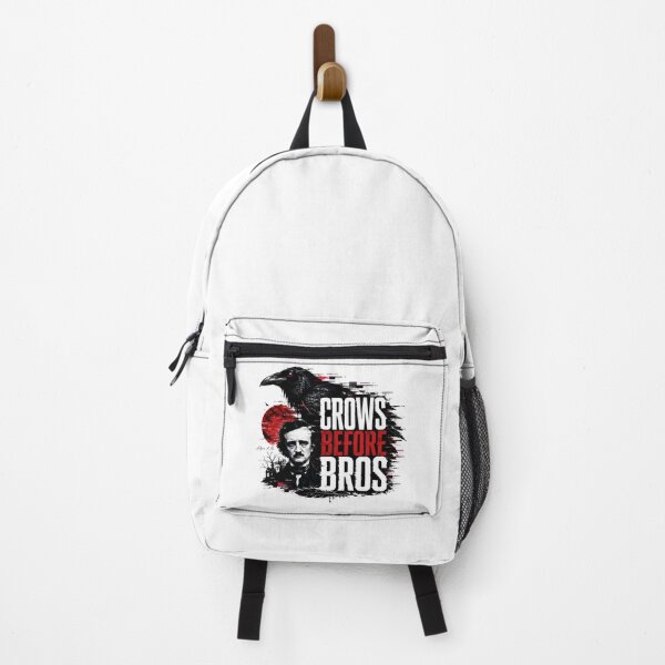 Item preview, Crows Before Bros Edgar Allan Poe Glitch Raven Graphic designed and sold by Fenay Designs.
