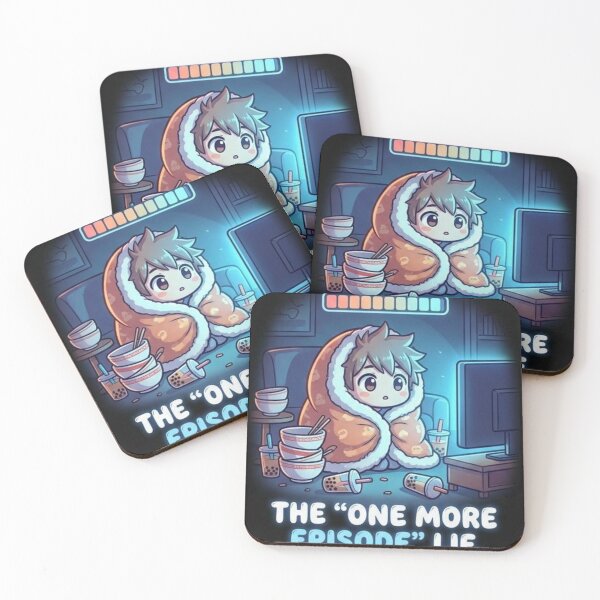 Item preview, The "One More Episode" Lie - Cute Anime Binge Watcher designed and sold by Wit & Wear.