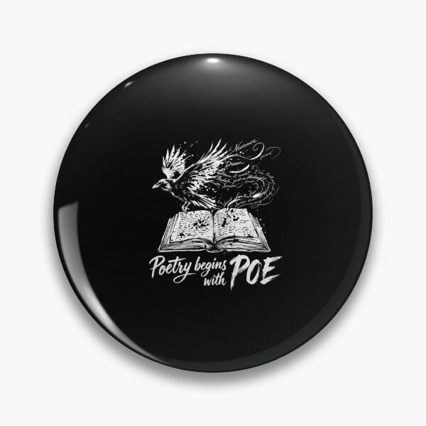 Item preview, Poetry Begins With Poe Edgar Allan Poe Raven Book Design designed and sold by Fenay Designs.