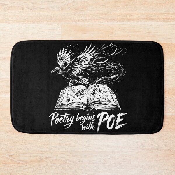 Item preview, Poetry Begins With Poe Edgar Allan Poe Raven Book Design designed and sold by Fenay Designs.