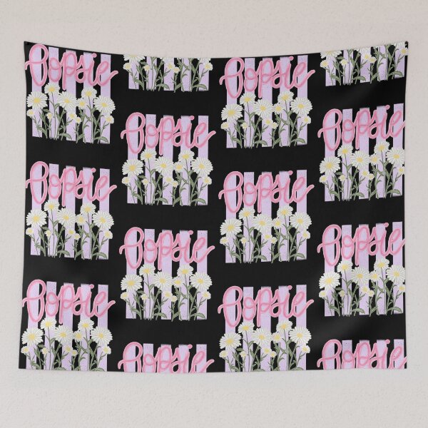 Item preview, Oopsie Daisy Funny Floral Summer Striped Retro Women Girls designed and sold by jinajinawoodood.