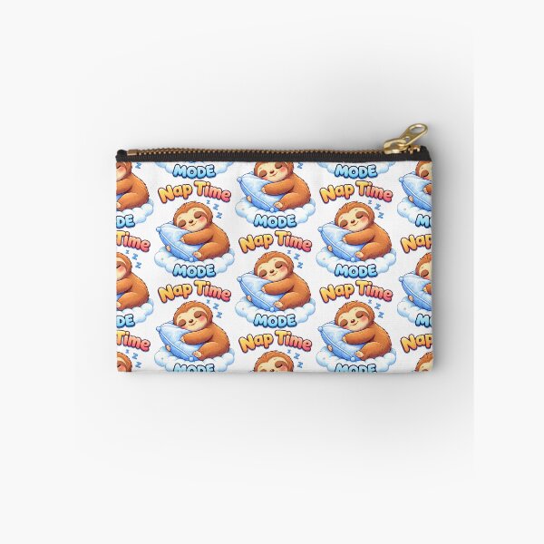 Item preview, Nap Time Mode Cute Sloth Hugging Pillow – Sleepy Sloth Cartoon Design T-Shirt designed and sold by DarojadNR.