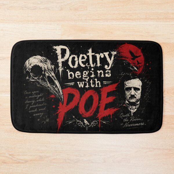 Item preview, Poetry Begins With Poe Edgar Allan Poe Gothic Quote Art designed and sold by Fenay Designs.