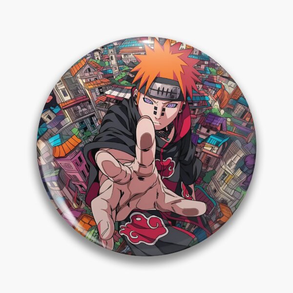 Item preview, Pain Akatsuki Anime Wallpaper | Rinnegan Cosmic Retro Manga Art Print designed and sold by Dyan4.