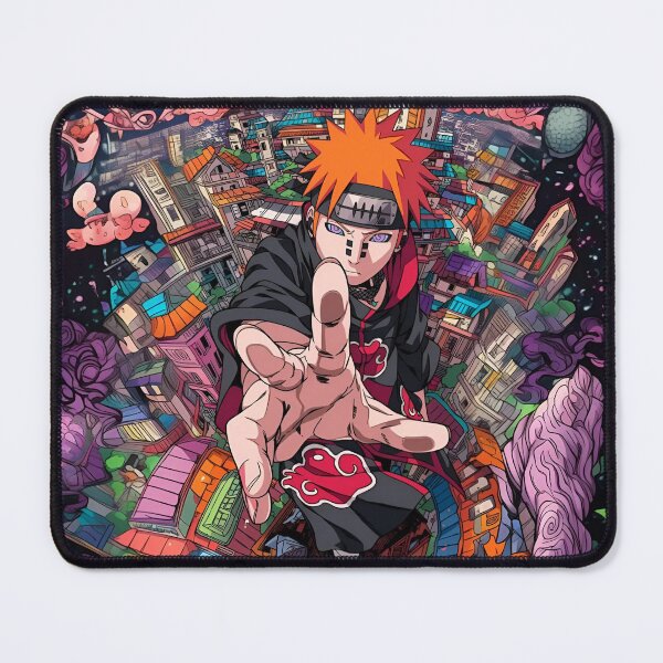 Item preview, Pain Akatsuki Anime Wallpaper | Rinnegan Cosmic Retro Manga Art Print designed and sold by Dyan4.