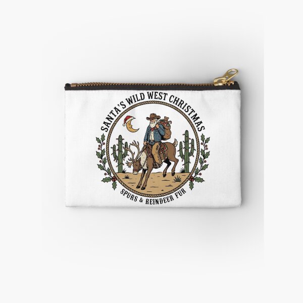 Item preview, Santa’s Wild West Christmas Cowboy Santa Riding Reindeer Desert Holiday designed and sold by Milasneeze.