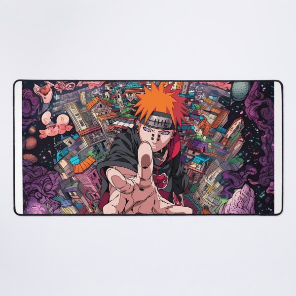 Item preview, Pain Akatsuki Anime Wallpaper | Rinnegan Cosmic Retro Manga Art Print designed and sold by Dyan4.