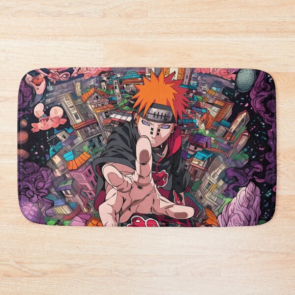 Item preview, Pain Akatsuki Anime Wallpaper | Rinnegan Cosmic Retro Manga Art Print designed and sold by Dyan4.