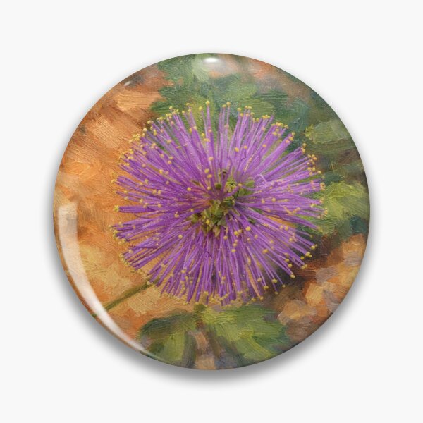 Item preview, Purple Sensitive Briar Wildflower Digital Oil Painting designed and sold by Blossom-Breeze.