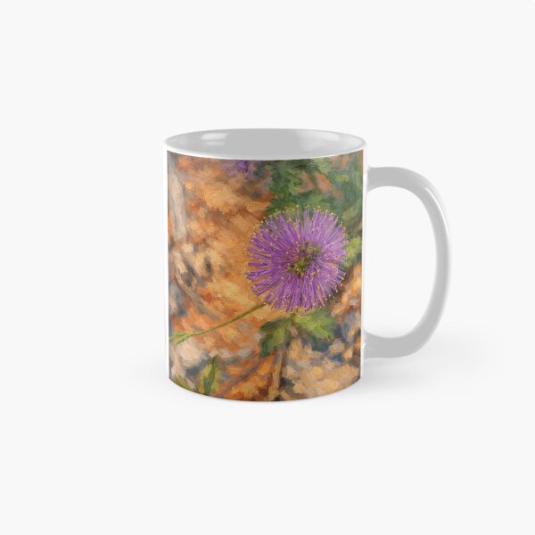 Item preview, Purple Sensitive Briar Wildflower Digital Oil Painting designed and sold by Blossom-Breeze.
