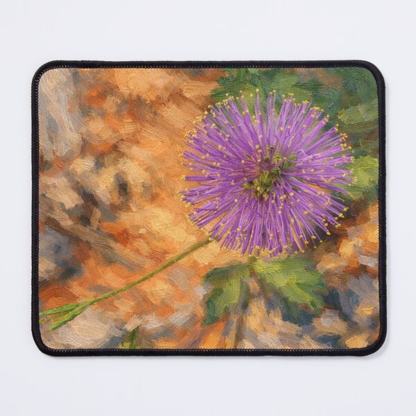 Item preview, Purple Sensitive Briar Wildflower Digital Oil Painting designed and sold by Blossom-Breeze.