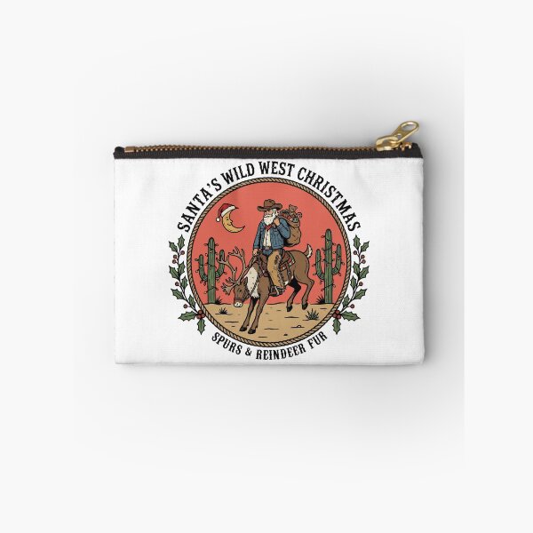Item preview, Santa’s Wild West Christmas Cowboy Santa Riding Reindeer  Holiday designed and sold by Milasneeze.