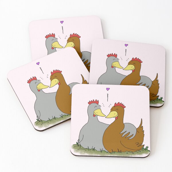 Item preview, Cute Chicken Couple (two hens) designed and sold by Teacher Lisi.