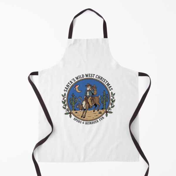 Item preview, Santa’s Wild West Christmas Blue Sky Cowboy Santa Riding Reindeer Desert Holiday designed and sold by Milasneeze.