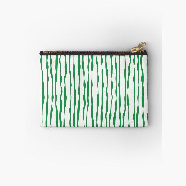Item preview, Lush Sway – Organic Vertical Lines Abstract Pattern with Rich Green Aesthetic designed and sold by Helmina Groper.