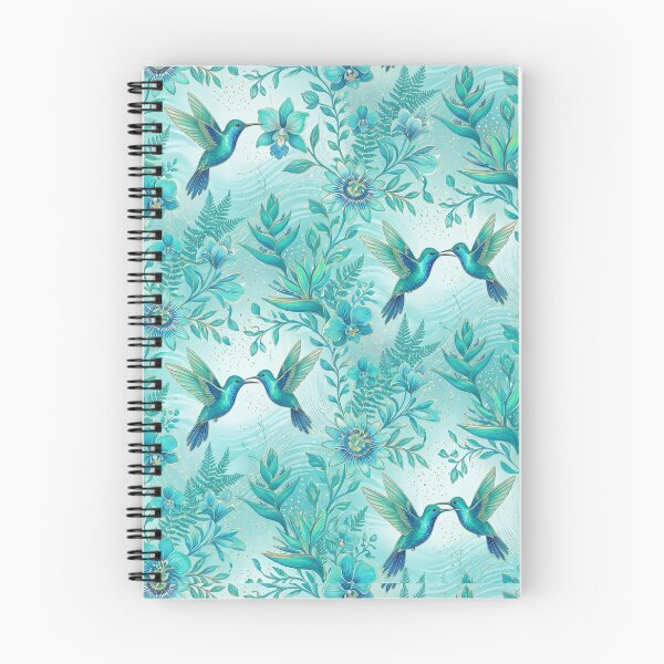 Item preview, Glamorous Turquoise Colibri Pattern  designed and sold by Jandedan.