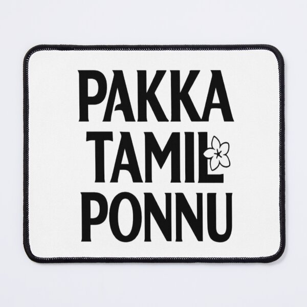 Item preview, Pakka Tamil Ponnu Black Typography Design | Bold Tamil Girl Pride designed and sold by Globalcitytees.