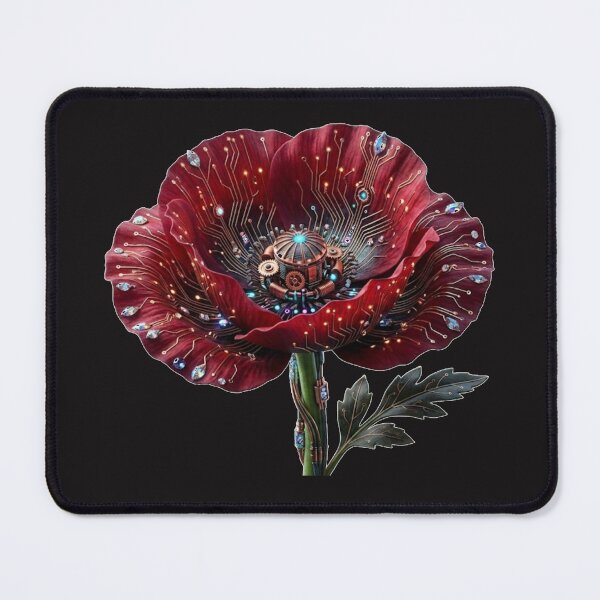 Item preview, Techno Poppy: Nineteenth Star Metamorphosis Bloom designed and sold by CalmFrameArt.