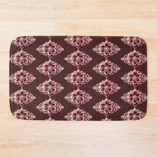 Item preview, Pink Flower on Pink Swirl Pattern designed and sold by SideDishDesign.
