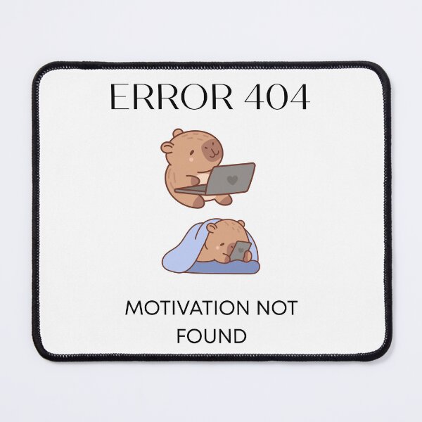 Item preview, Error 404 Motivation Not Found Funny Logo designed and sold by logowannawear.