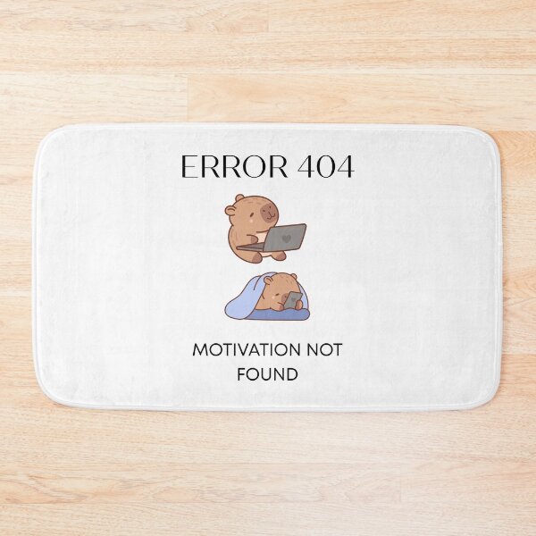 Item preview, Error 404 Motivation Not Found Funny Logo designed and sold by logowannawear.