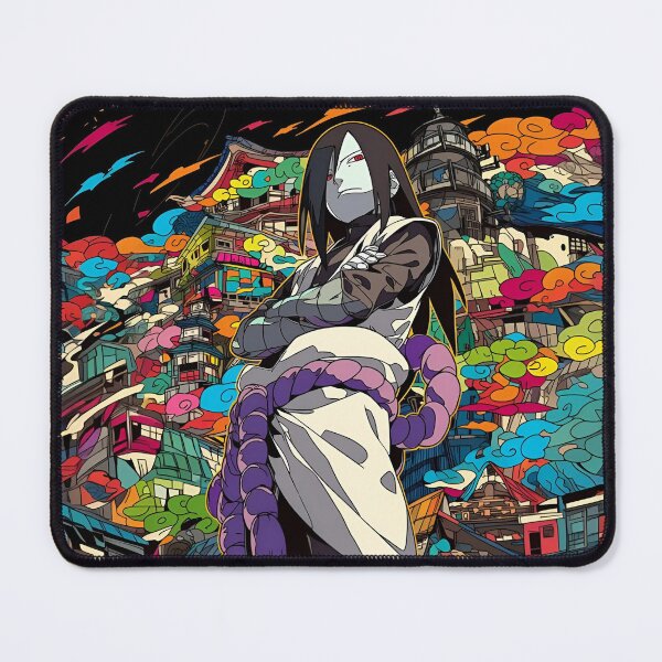 Item preview, Orochimaru Neon Village Anime Aesthetic Art Print | Dark Snake Ninja Art designed and sold by Dyan4.