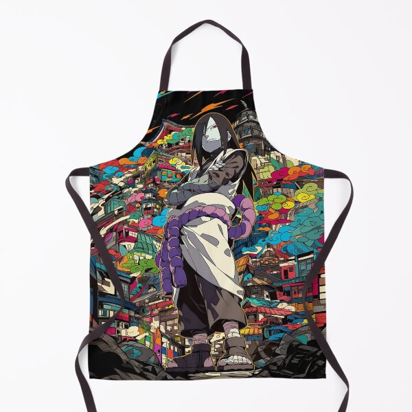 Item preview, Orochimaru Neon Village Anime Aesthetic Art Print | Dark Snake Ninja Art designed and sold by Dyan4.