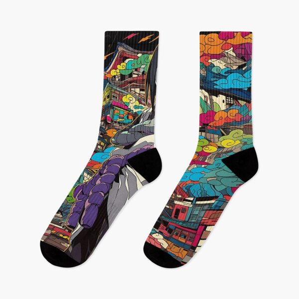 Item preview, Orochimaru Neon Village Anime Aesthetic Art Print | Dark Snake Ninja Art designed and sold by Dyan4.
