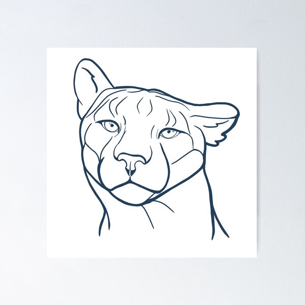 Item preview, Puma Sassy Portrait Blue designed and sold by Kaytertrib.